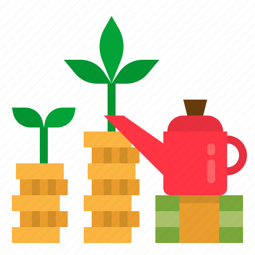 Bank, growth, investment, money, planting icon - Download on Iconfinder