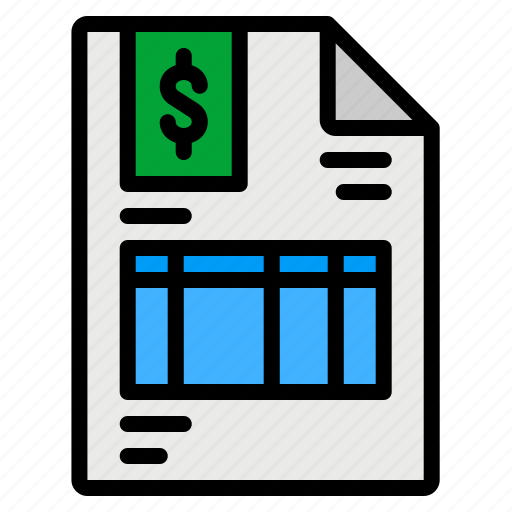 Bill, business, invoice, payment, receipt icon - Download on Iconfinder