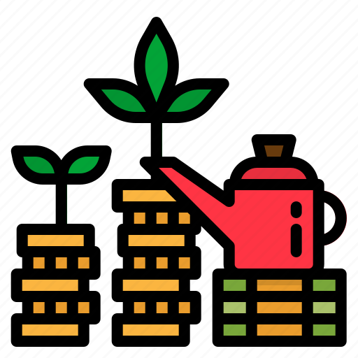 Bank, growth, investment, money, planting icon - Download on Iconfinder