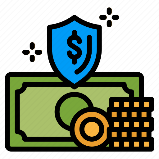 Bag, insurance, money, protection, shield icon - Download on Iconfinder