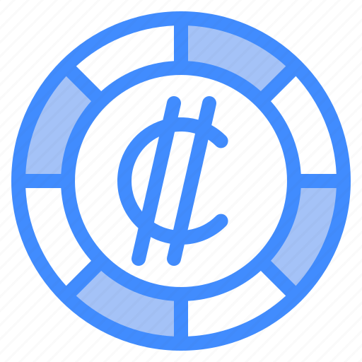 Rican, colon, coin, currency, money, cash icon - Download on Iconfinder