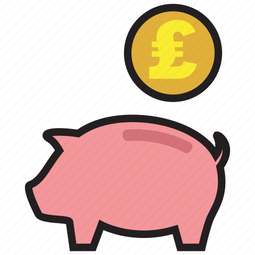 Pound, saving, bank, coin, currency, pig, savings icon - Download on Iconfinder