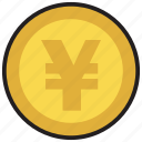 yen, cash, coin, currency, finance, money