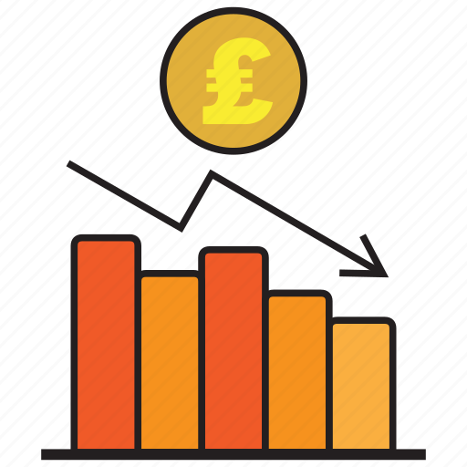 Chart, pound, analytics, debt, report, statistics icon - Download on Iconfinder