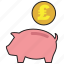 pound, saving, bank, coin, currency, pig, savings 