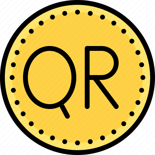 Coin, currency, money, qatari riyal, riyal icon - Download on Iconfinder