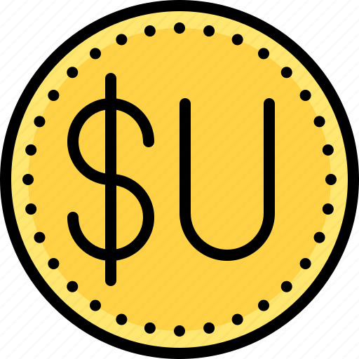 Coin, currency, money, peso, uruguay peso icon - Download on Iconfinder