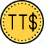 coin, currency, dollar, money, trinidad and tobago dollar 
