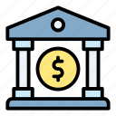 currency, bank, building, dollar