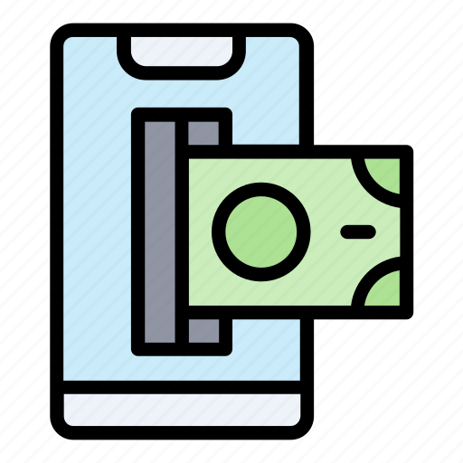 Currency, mobile, banking, smartphone, money icon - Download on Iconfinder