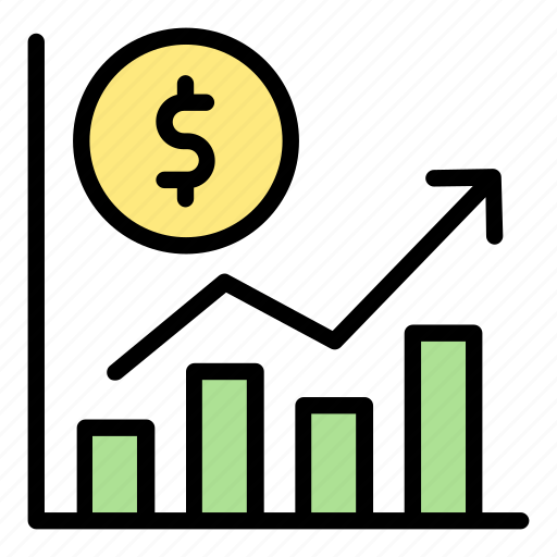 Currency, profit, statistic, income, graph, money icon - Download on Iconfinder