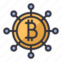 currency, bitcoin, crypto, digital, money, server, electronics 