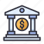 currency, bank, save, banking, building, money, business 