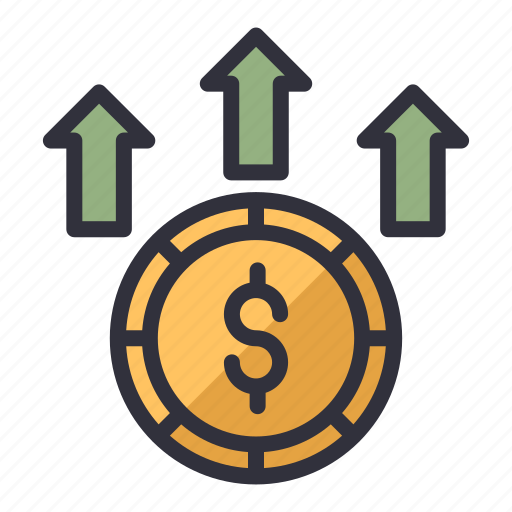 Currency, money, growth, up, dollar, coin, finance icon - Download on Iconfinder