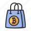 currency, bitcoin, shop, crypto, store 