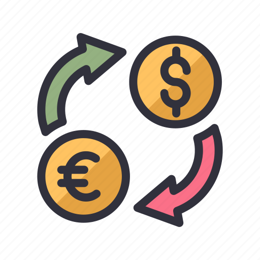Currency, exchange, dollar, euro, coin, money icon - Download on Iconfinder