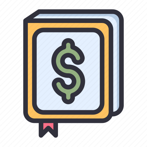 Currency, book, dollar, study, education, finance, business icon - Download on Iconfinder