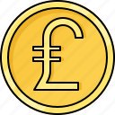 coin, currency, money, pound