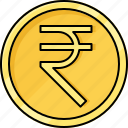coin, currency, india rupee, money, rupee