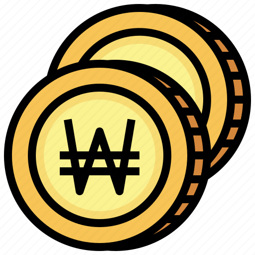 Won, currency, money, economy, exchange icon - Download on Iconfinder