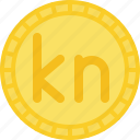 coin, croatian kuna, currency, kuna, money