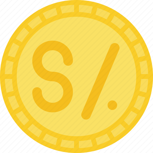 Coin, currency, money, peru sol, sol icon - Download on Iconfinder