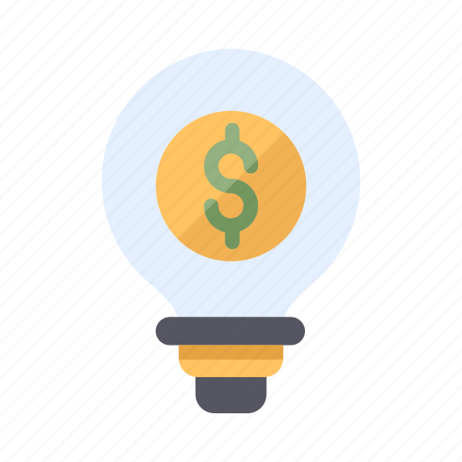 Currency, dollar, money, finance, business, lamp, bulb icon - Download on Iconfinder