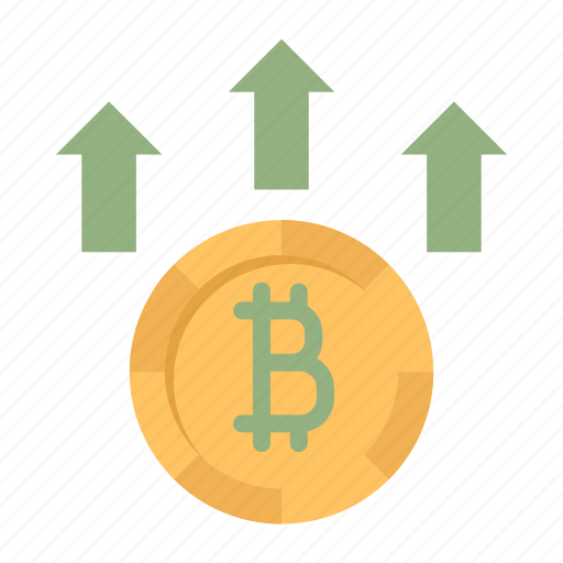 Currency, bitcoin, money, growth, up, crypto icon - Download on Iconfinder