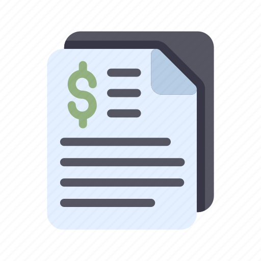 Currency, file, document, paper, dollar, business, economy icon - Download on Iconfinder