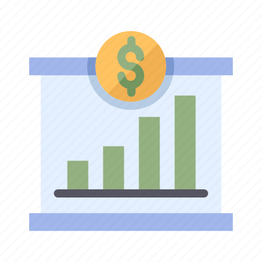 Currency, growth, bar, chart, dollar, finance, economy icon - Download on Iconfinder