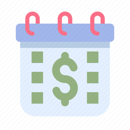 Currency, calendar, dollar, money, finance, banking, business icon - Download on Iconfinder