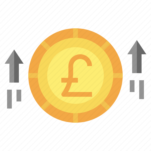 Profit, pound, sterling, money, increase, up, arrow icon - Download on Iconfinder