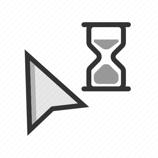 Arrow, cursor, hourglass, pointer, wait icon - Download on Iconfinder