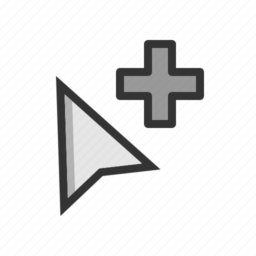 Add, arrow, cursor, plus, pointer icon - Download on Iconfinder