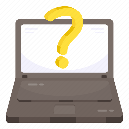 Online query, online question, online help, confusion, inquiry icon - Download on Iconfinder