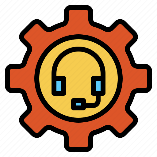 Customer, gear, headphone, service icon - Download on Iconfinder