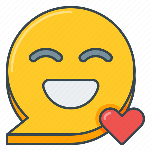 Emoji, excited, happiness, happy, heart, love, smile icon - Download on Iconfinder