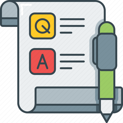 Feedback, pen, q and a, question and answer, questionnaire, survey icon - Download on Iconfinder