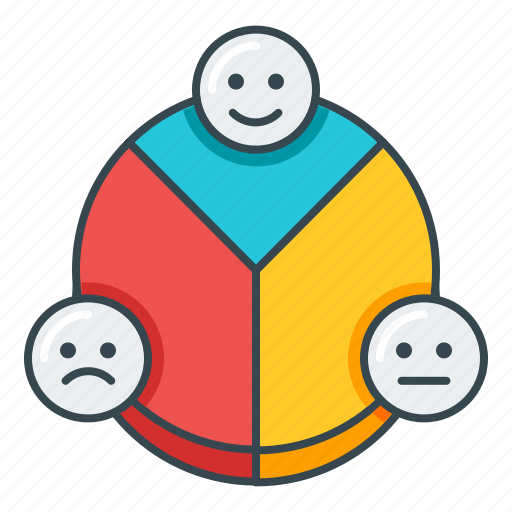 Chart, emotionless, frown, pie, smile, stats, straight face icon - Download on Iconfinder