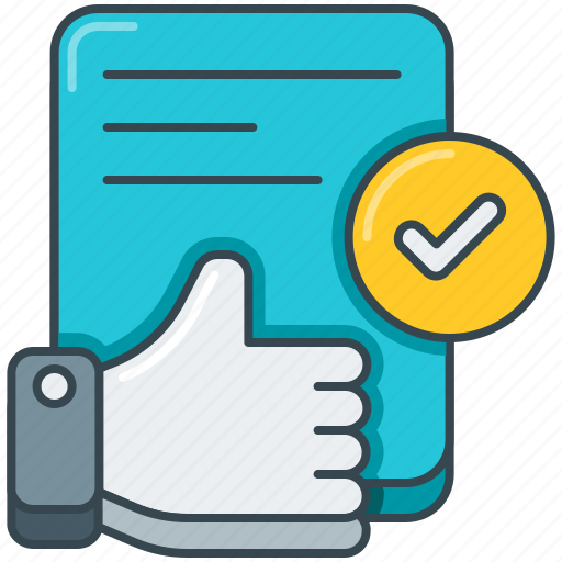 Check, good, positive, review, thumbs up icon - Download on Iconfinder