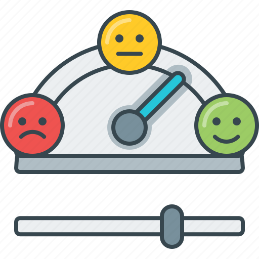 Angry, happy, meter, sad, satisfiction, straight face icon - Download on Iconfinder