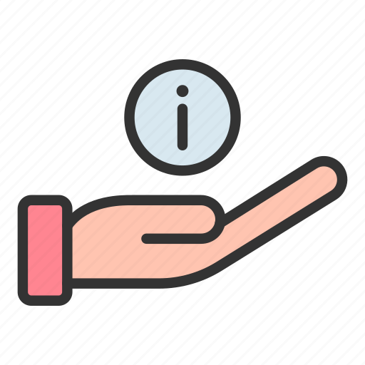 Information, about, info, hand icon - Download on Iconfinder
