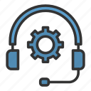 setting, headphone, configuration, gears