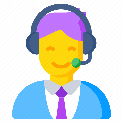 Customer service representative, helpline, hotline, customer service, customer support icon - Download on Iconfinder