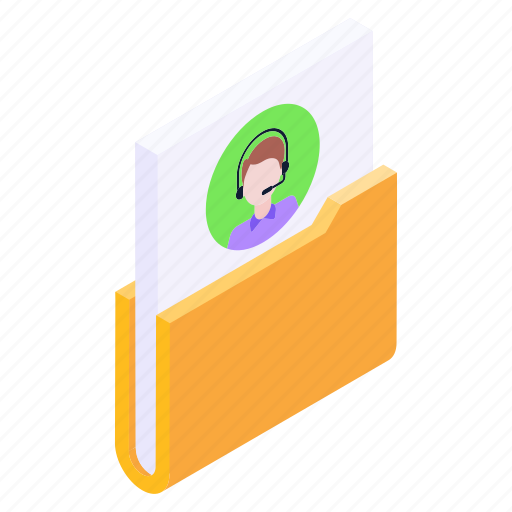 Call center report, customer services, consultant profile, consultant folder, consultant resume icon - Download on Iconfinder