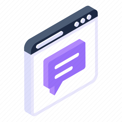 Online chat, web chat, web message, forum, website chat icon - Download on Iconfinder