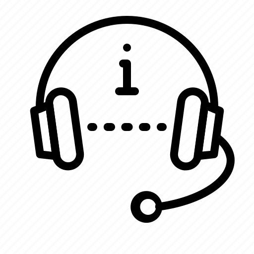 Audio, headphones, information icon - Download on Iconfinder