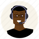 client, customer service, headphones, people, person, user, support
