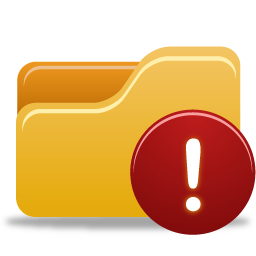 Folder, warning icon - Free download on Iconfinder