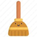 broom, clean, face, cute, wiping, sweep, miscellaneous, broomstick, cleaning